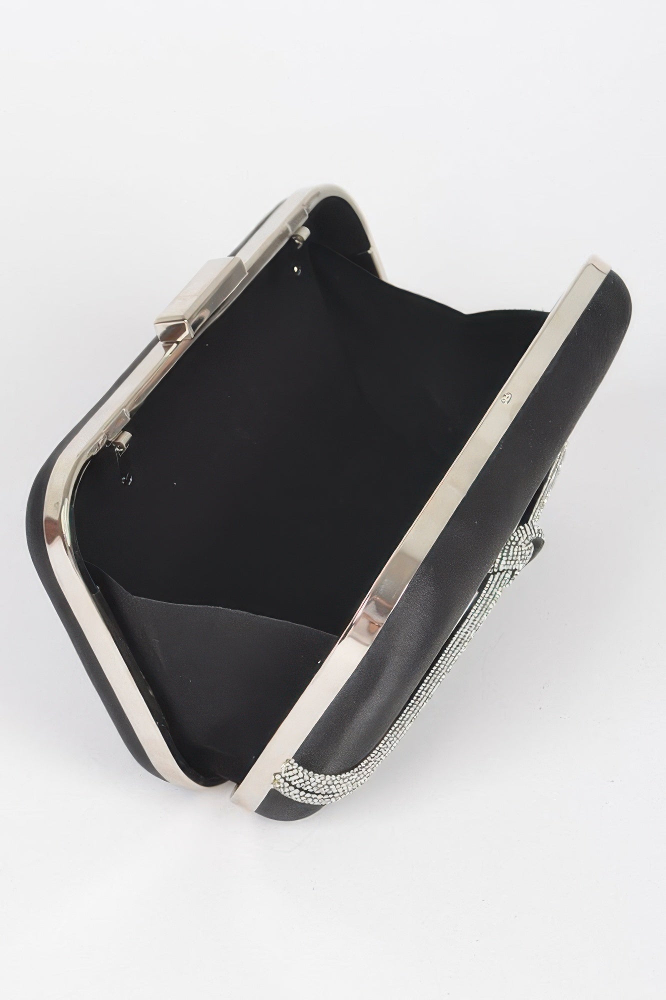 GRAMERCY Satin Frame Clutch | Luxury BYMANYC ® New York Style-4
