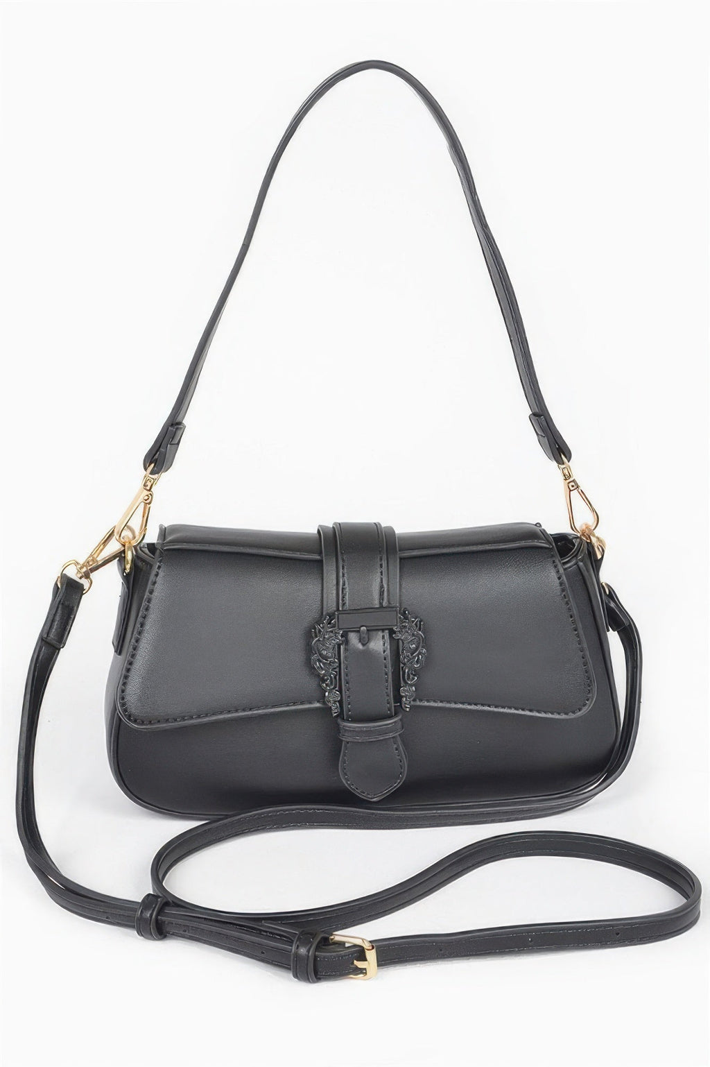 HELL’S KITCHEN Buckle Shoulder Bag | Vegan BYMANYC ® New York-5