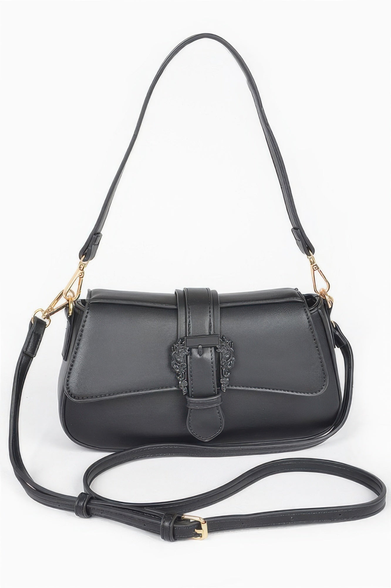 HELL’S KITCHEN Buckle Shoulder Bag | Vegan BYMANYC ® New York-5