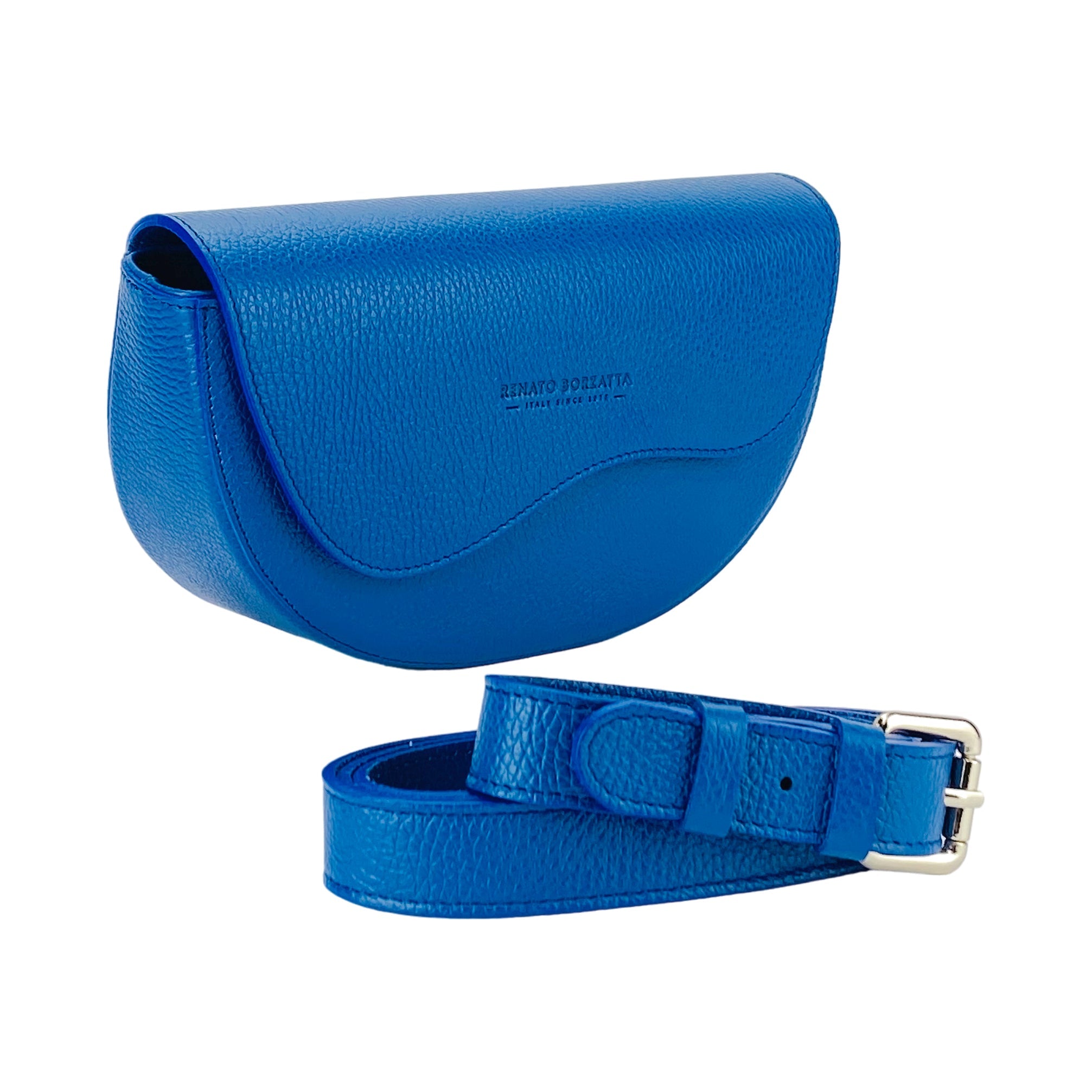 Rounded Bandolier Leather Bag -0