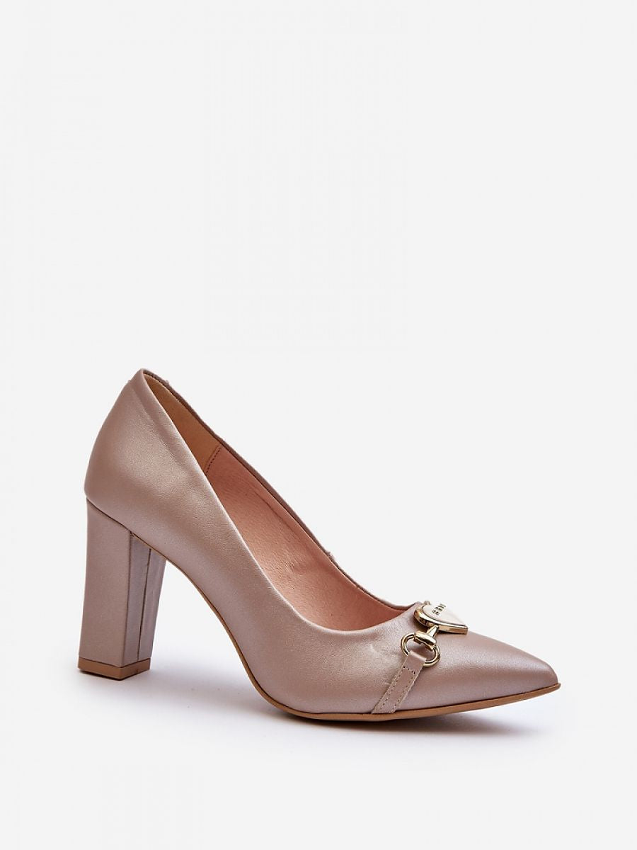 Block heel pumps -1