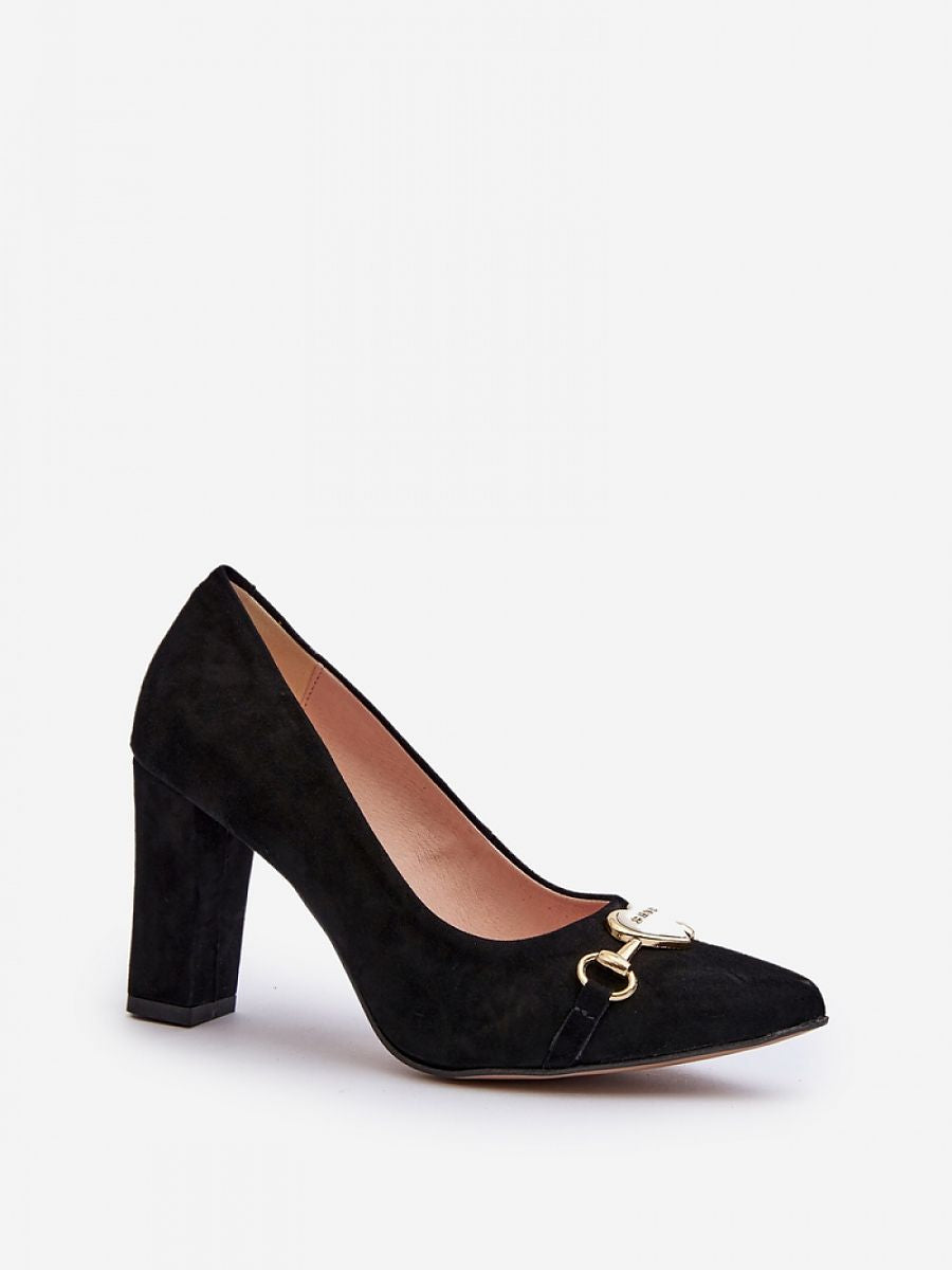 Block heel pumps -1