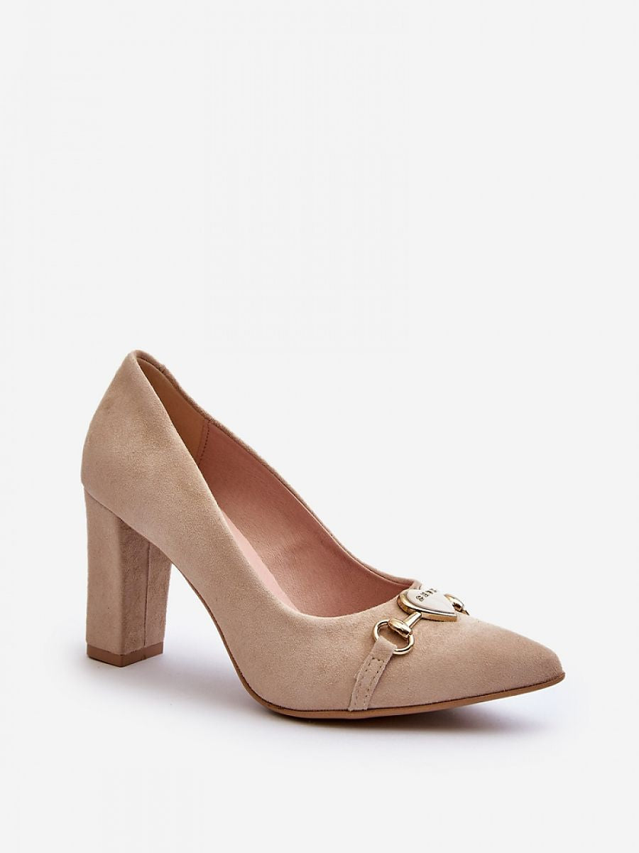 Block heel pumps -1