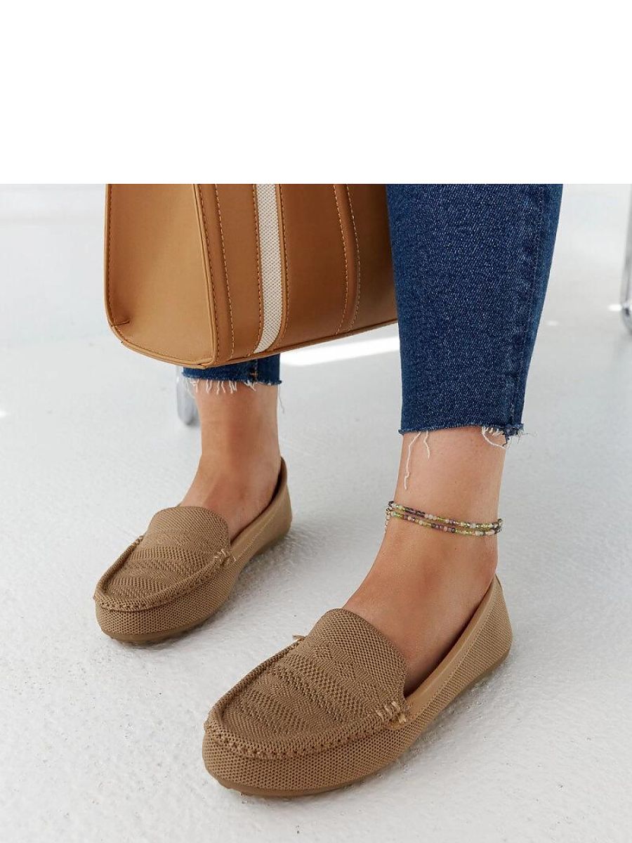 Brown Fabric Slip-On Moccasins – Fiammetta Flat