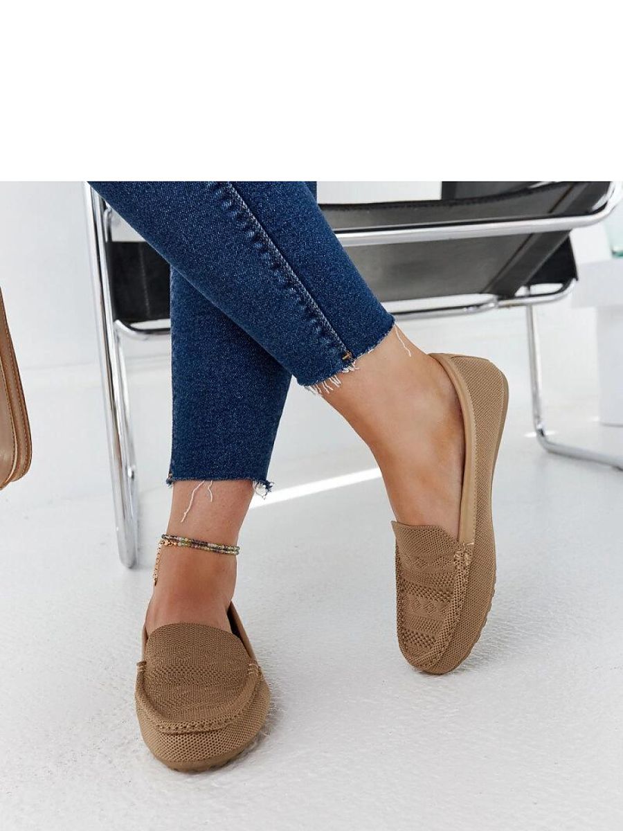 Brown Fabric Slip-On Moccasins – Fiammetta Flat