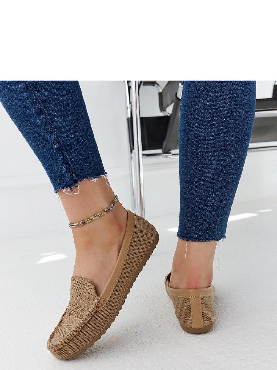 Brown Fabric Slip-On Moccasins – Fiammetta Flat
