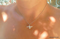 Sterling Silver Bee Necklace - Dainty Brown Murano, Symbol of Community-0
