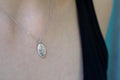 Real Rose Leaf Necklace: Sterling Silver Botanical Pendant-0