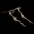 Nature-Inspired Jasmine Twig Earrings, Gold-Plated Sterling Silver (Lightweight)-0